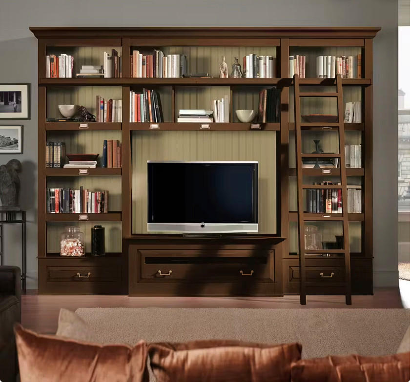 WOHNWAND UrbanClass 3-teilig  in Creme, Nussbaumfarben  311/238,5/52-46,5 cm  - Nussbaumfarben/Creme, LIFESTYLE, Holz/Metall (311/238,5/52-46,5cm) - Livetastic
