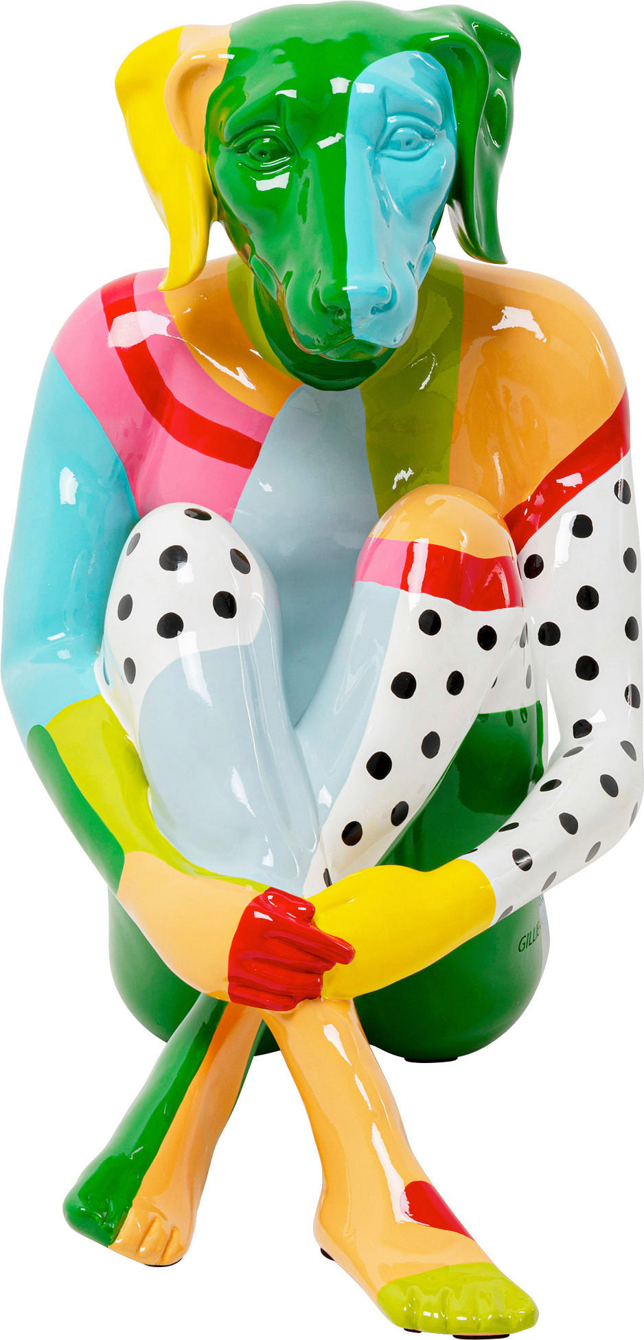 Kare-Design Skulptur Mehrfarbig 50x80x71 cm