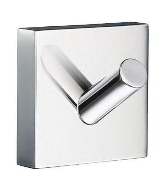 HANDTUCHHAKEN 4,5/3,9/4,5 cm  - Chromfarben, Basics, Metall (4,5/3,9/4,5cm)