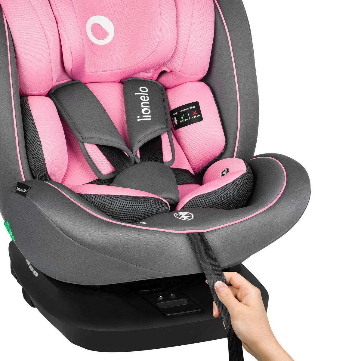 KINDERAUTOSITZ   - Pink/Grau, Basics, Kunststoff (44,5/60/81cm) - Lionelo