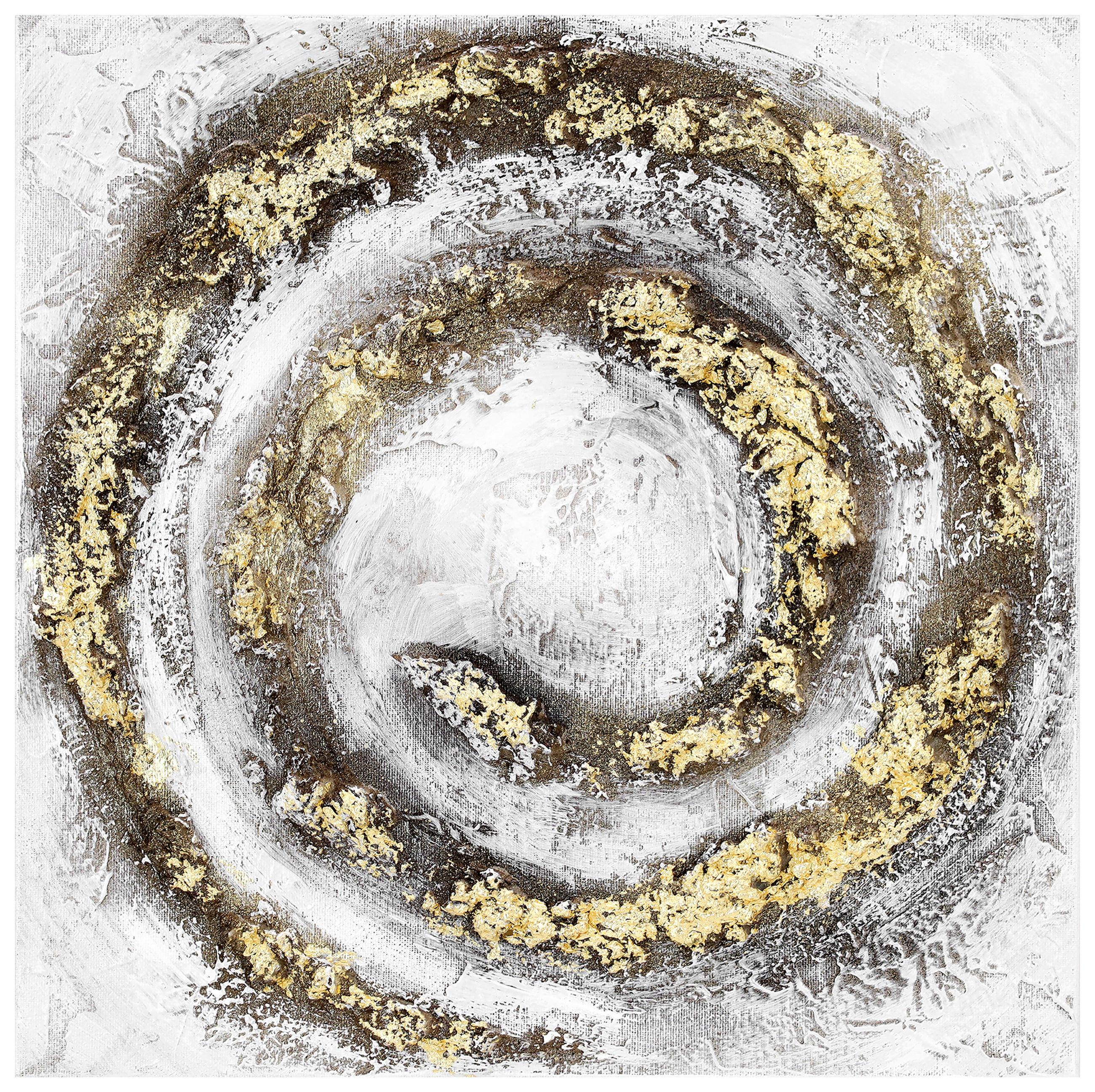 OLEJOMALBA, abstraktní, 30/30 cm  - vícebarevná, Lifestyle, kompozitní dřevo/textil (30/30cm) - Monee