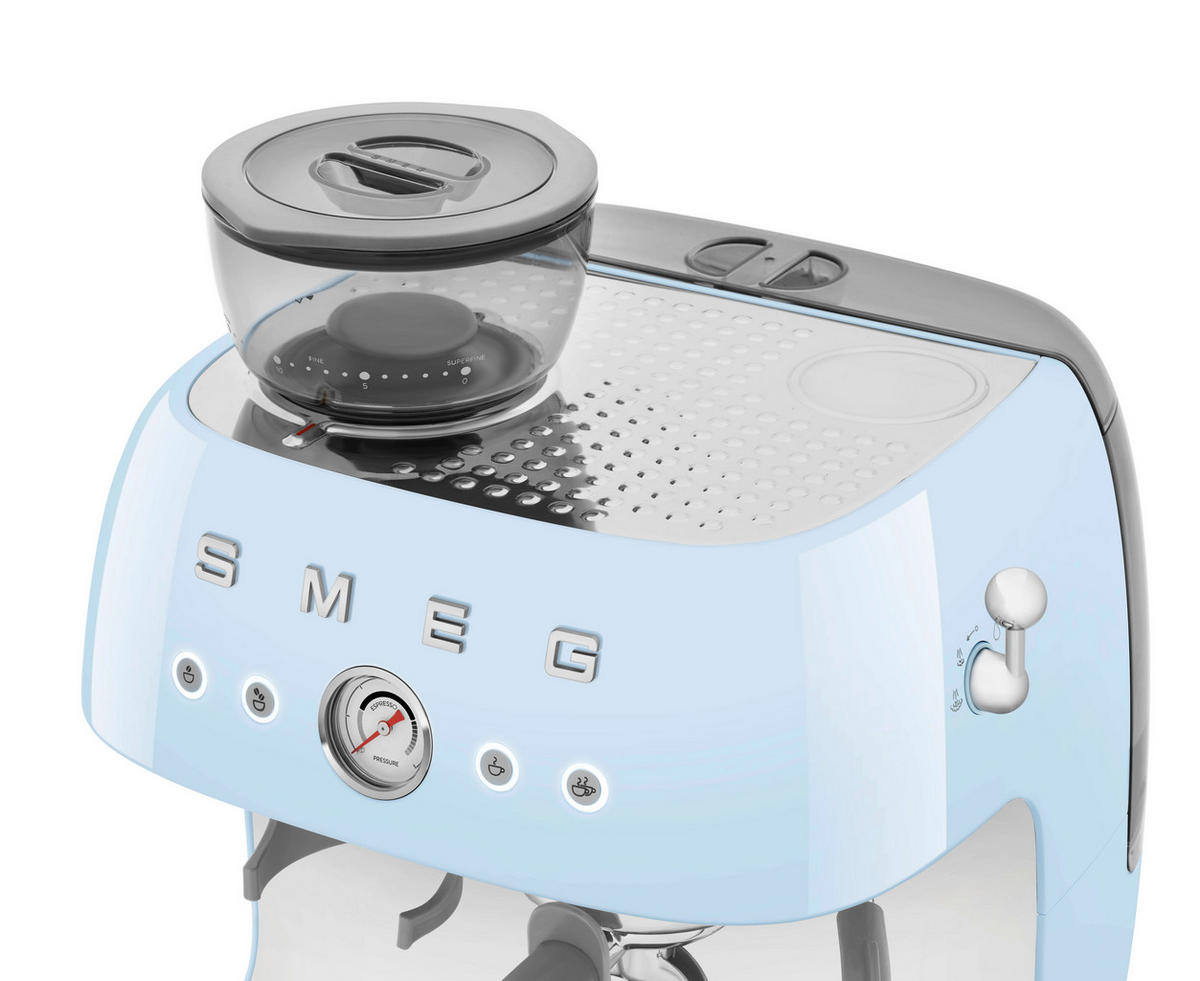 ESPRESSOMASCHINE 50's Style  - Pastellblau, Trend, Metall (33.4/44.3/43.0cm) - SMEG