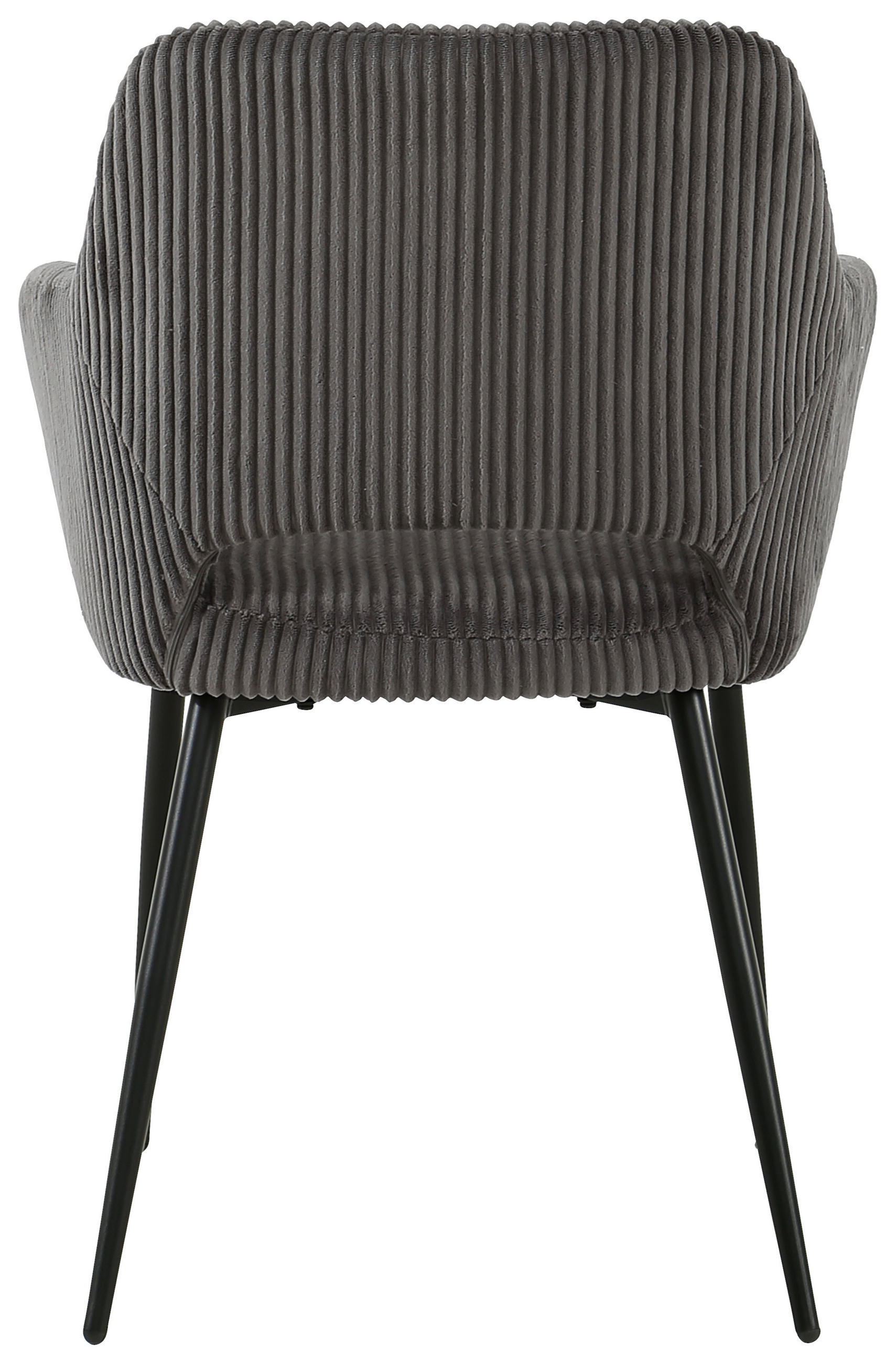 ARMLEHNSTUHL  in Eisen Cord  - Schwarz/Grau, KONVENTIONELL, Holz/Textil (57/83.5/63cm) - MID.YOU