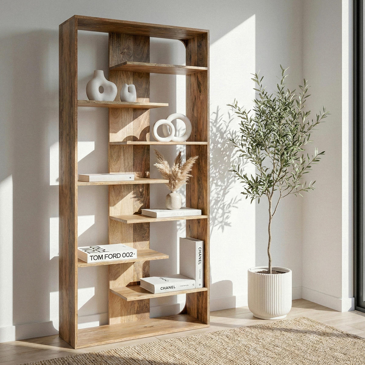 HYLLA i 90/200/40 cm brun  - brun, Design, trä (90/200/40cm) - Livetastic
