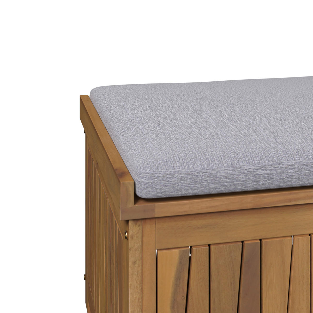 KISSENBOX 140/60/50 cm  - Grau/Akaziefarben, MODERN, Holz/Textil (140/60/50cm) - Ambia Garden