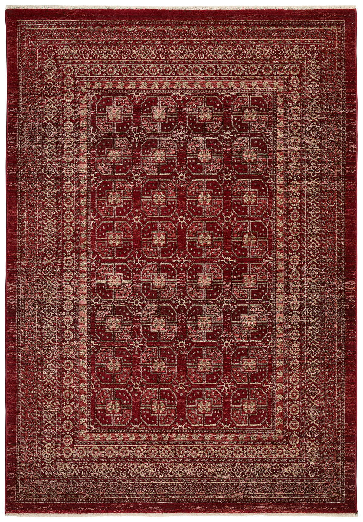 TKANÝ KOBEREC, 133/190 cm, červená - červená, Design, textil (133/190cm) - Novel