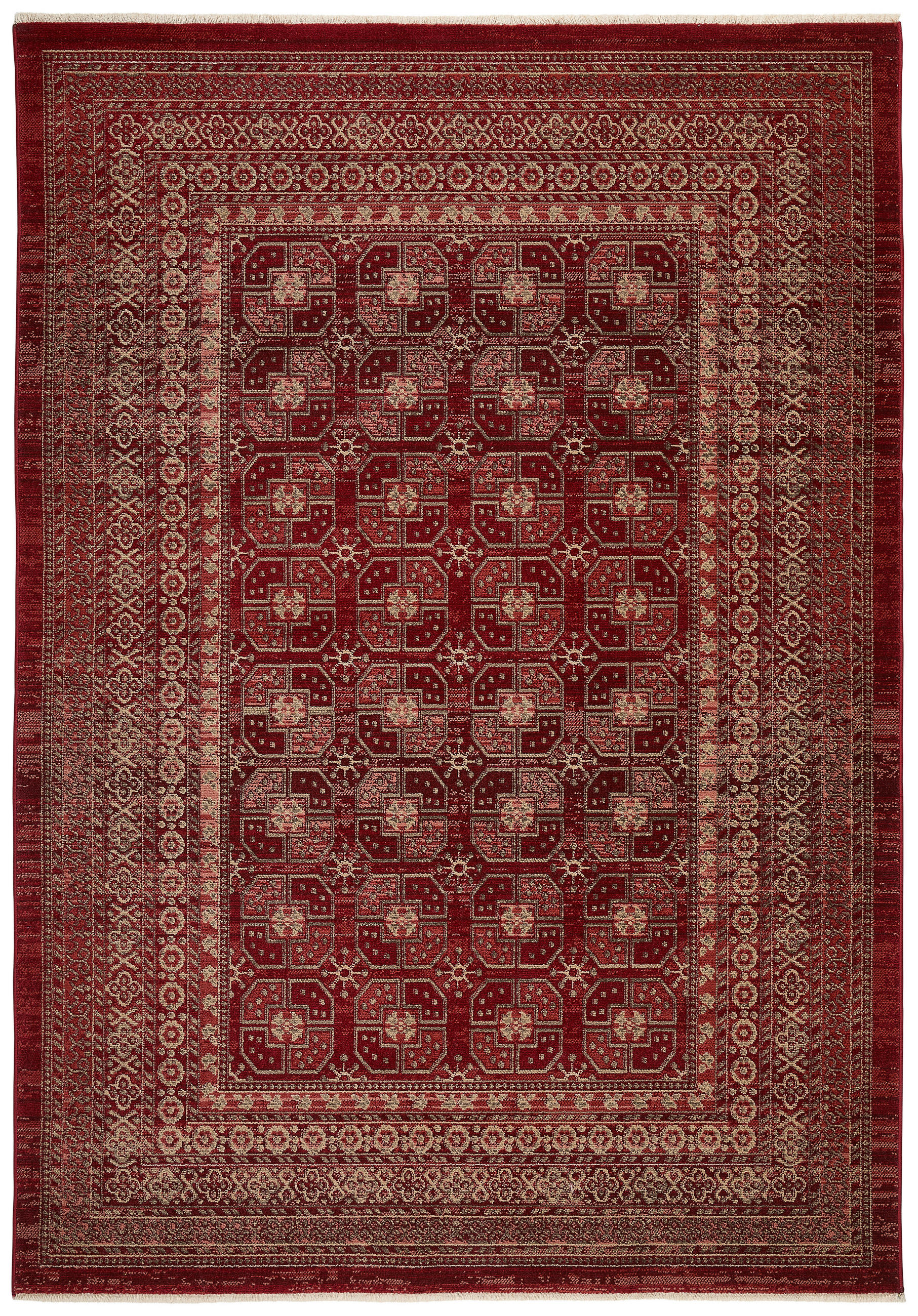 Novel Webteppich Rot 133x190 cm