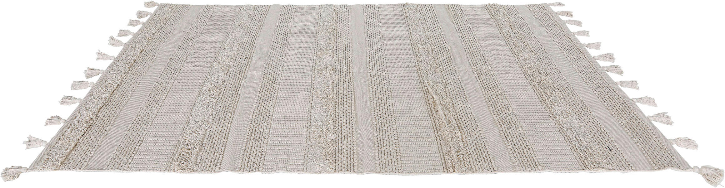 TEPPICH 230/160 cm - Beige/Hellgrau, Trend, Textil (230/160cm)