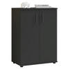 Kommode Basel  in 60/84/35 cm  - Anthrazit/Schwarz, Design, Holzwerkstoff/Kunststoff (60/84/35cm) - Livetastic