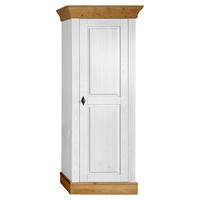 SCHRANK - Laugenfarbig/Weiß, ROMANTIK / LANDHAUS, Holz/Metall (65/163/45cm) - Boxxx