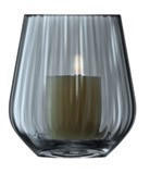 VASE 16 cm  - Graublau, Basics, Glas (14,5/14,5/16cm)