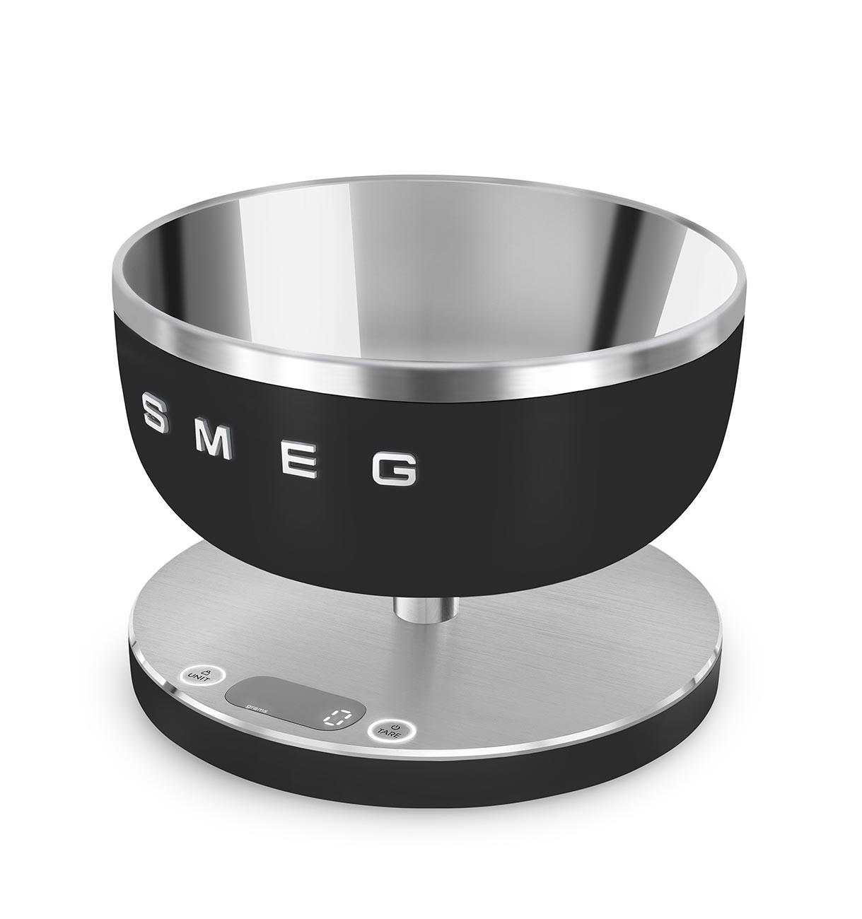 ELEKTRISCHE KÜCHENWAAGE  - Edelstahlfarben/Schwarz, Basics, Kunststoff/Metall (20,5/15/20,5cm) - SMEG