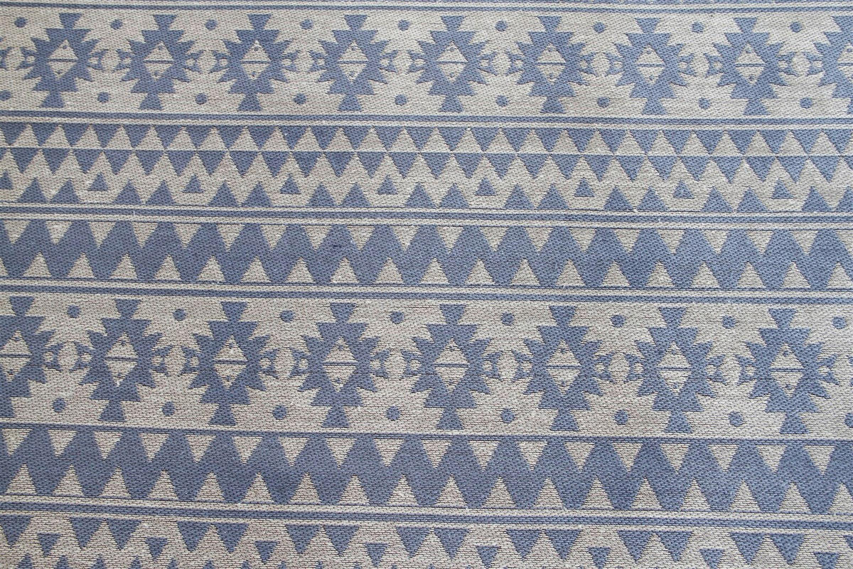 VINTAGE PREPROGA  160/230 cm  tkano  svetlo modra  - svetlo modra, Basics, tekstil (160/230cm) - Kayoom