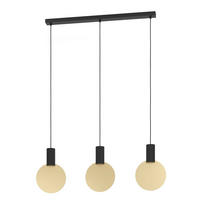 Lustră 91/5/110 cm  - auriu/negru, Basics, metal (91/5/110cm)