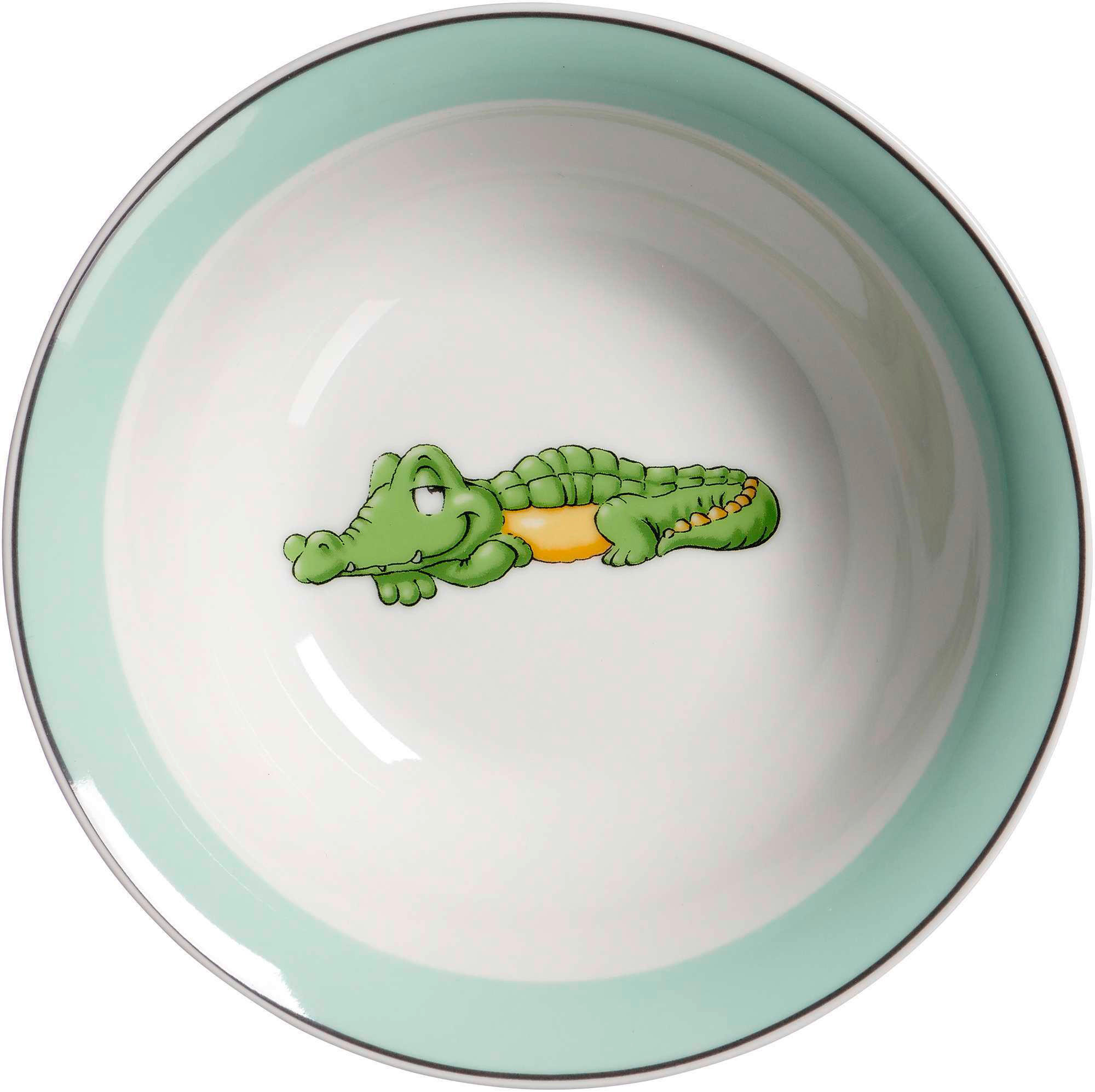 MÜSLISCHALE HAPPY ZOO  - Weiß/Grün, KONVENTIONELL, Keramik (17/17/5cm) - Ritzenhoff Breker