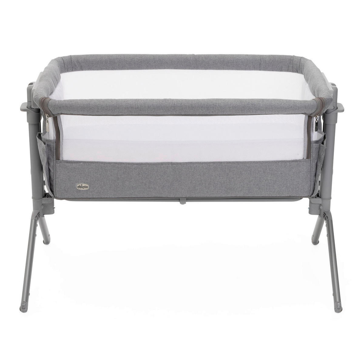 BEISTELLBETT Next2Me Armonia  - Grau, Basics, Textil/Metall (99/69/83/55,5cm) - Chicco