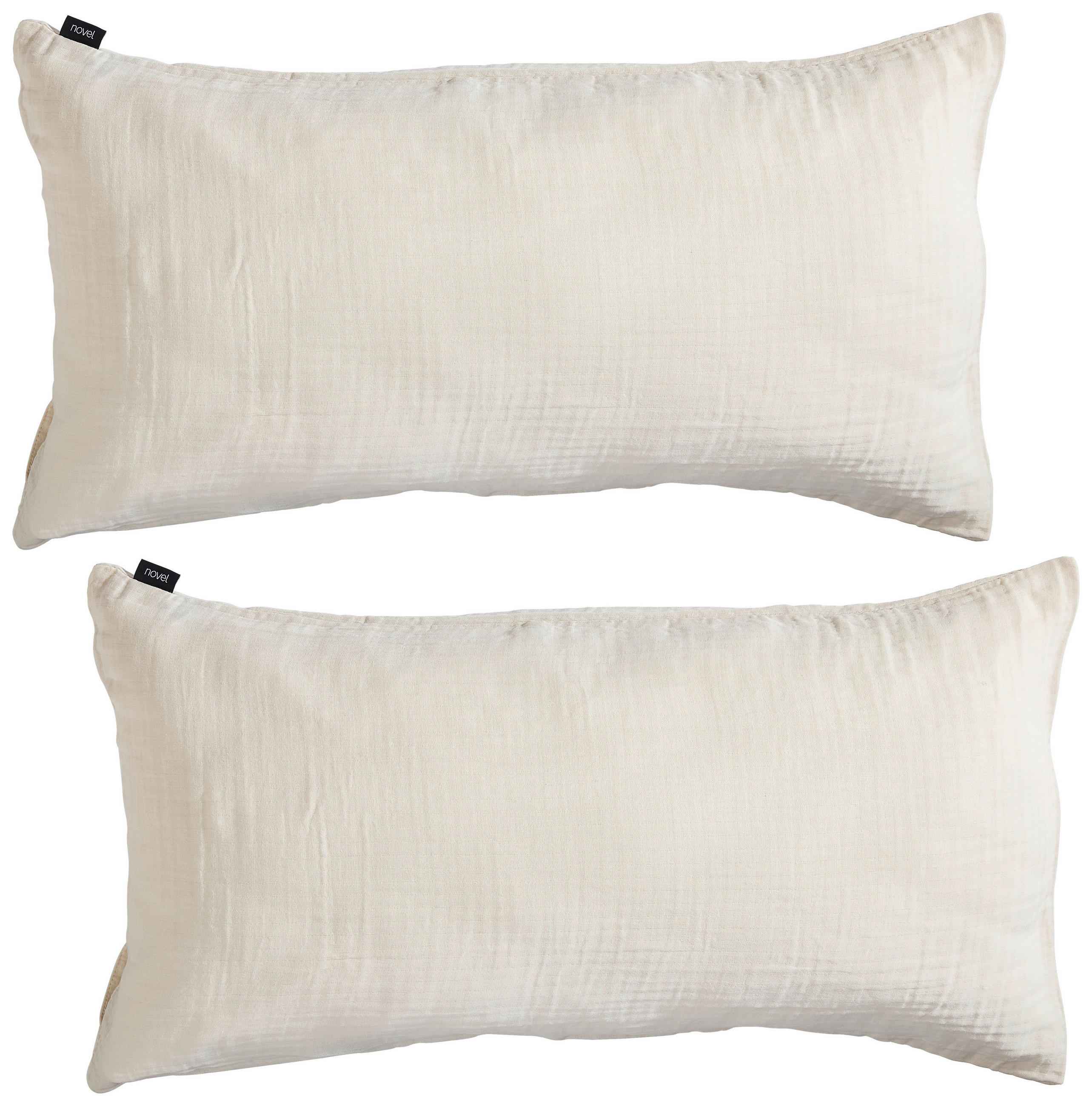 KISSENBEZUG-SET GENTANO 40/80 cm  - Elfenbein, Basics, Textil (40/80cm) - Novel