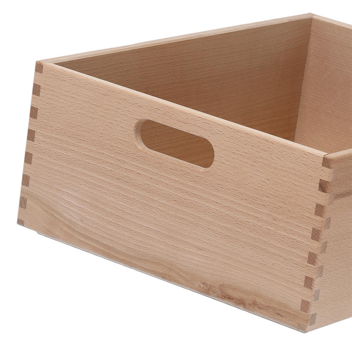 AUFBEWAHRUNGSBOXEN-SET - Naturfarben, Basics, Holz (40/26,5/32cm) - Zeller Present