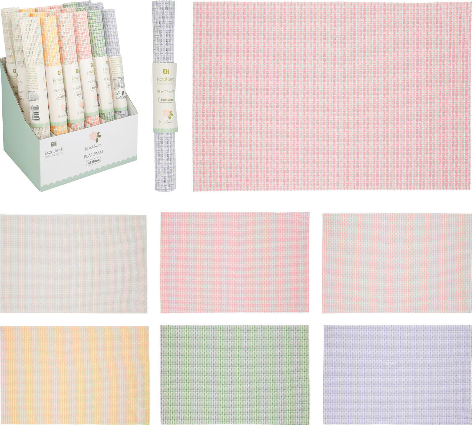 ÉTKEZŐALÁTÉT textil  - többszínű, Basics, textil (4cm)