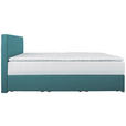 BOXBETT 140/200 cm  in Petrol  - Chromfarben/Petrol, KONVENTIONELL, Kunststoff/Textil (140/200cm) - Carryhome