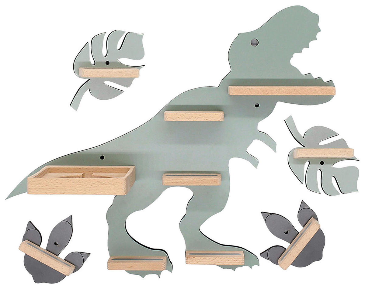 KINDERREGAL  - Grün, Modern, Holzwerkstoff (52/44/19cm) - Livetastic