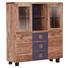 HIGHBOARD Akazie massiv gebeizt, gewachst, lackiert Akaziefarben, Anthrazit - Anthrazit/Akaziefarben, Natur, Glas/Holz (135/148/40cm) - Carryhome HIGHBOARD Akazie massiv gebeizt, gewachst, lackiert Akaziefarben, Anthrazit - Anthrazit/Akaziefarben, Natur, Glas/Holz (135/148/40cm) - Carryhome