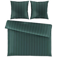 BETTWÄSCHE Dobby Satin 200/200 cm  - Dunkelgrün, KONVENTIONELL, Textil (200/200cm) - Novel