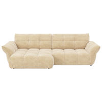 SAROKKANAPÉ textil krémszínű  - krémszínű/fekete, Design, műanyag/textil (177/312cm) - Welnova