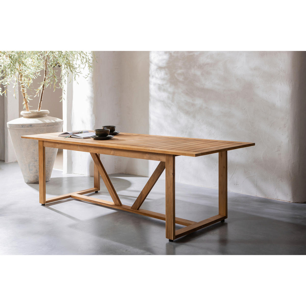 GARTENTISCH 240/90/75 cm Holz rechteckig  - Naturfarben, Design, Holz (240/90/75cm) - Livetastic