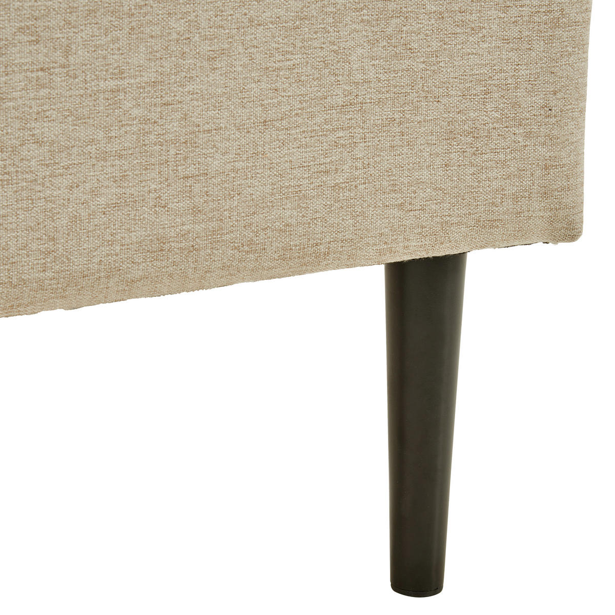 KÁRPITOZOTT ÁGY 180/200 cm  bézs  - bézs/natúr, Modern, textil/fa (180/200cm) - Livetastic
