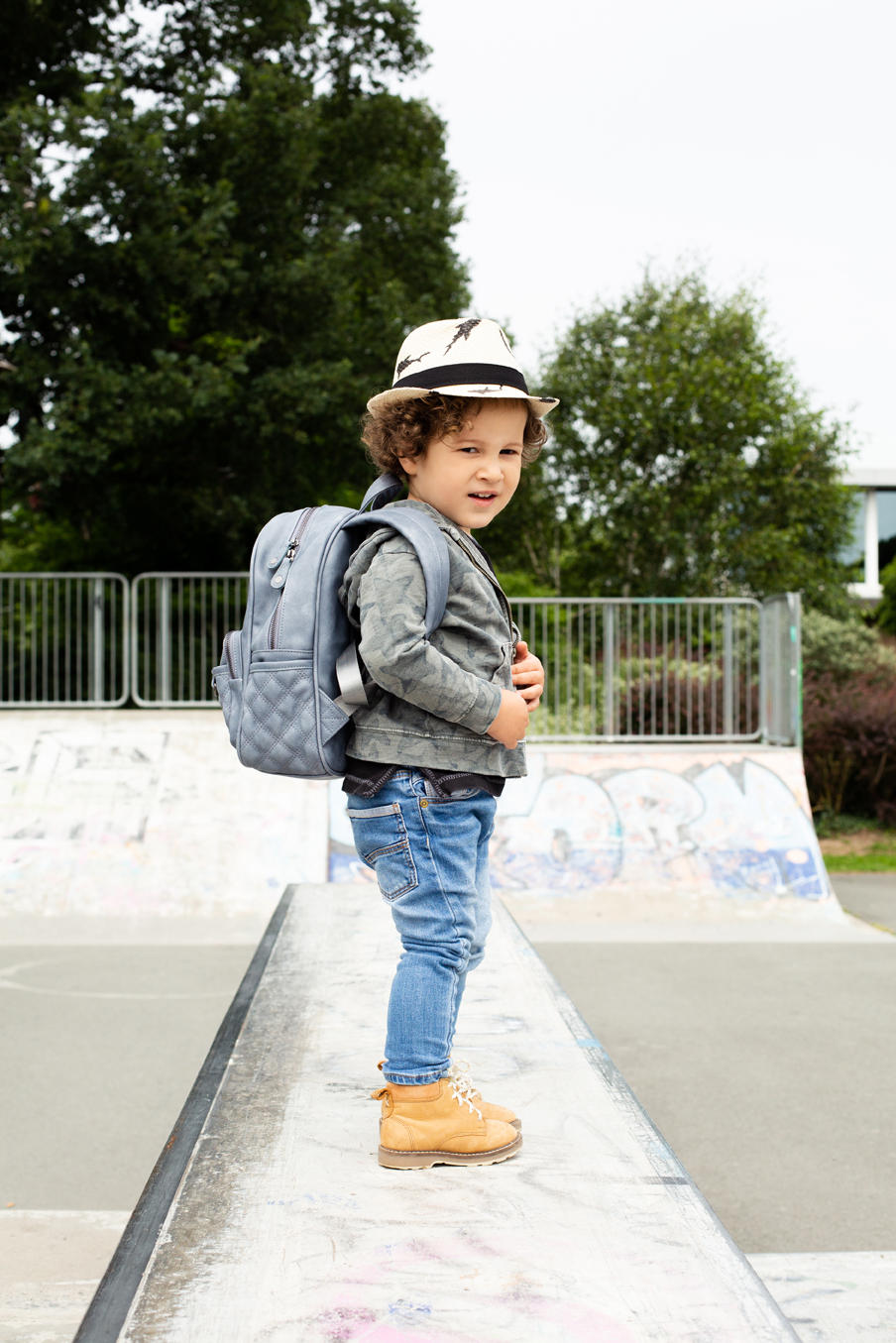 KINDERRUCKSACK - Blau, Basics, Kunststoff (27/14/31cm) - Bebe Jou