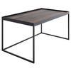 COUCHTISCH in Holz, Metall 100/60/49 cm  - Eiche dunkel/Eichefarben, MODERN, Holz/Metall (100/60/49cm) - Novel