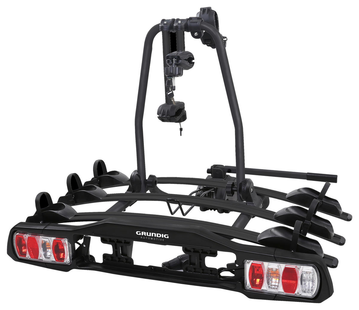 HECKTRÄGER ALMERIA 3X BLACK EDITION  - Schwarz, Konventionell, Metall (74,5/113/79cm) - Grundig