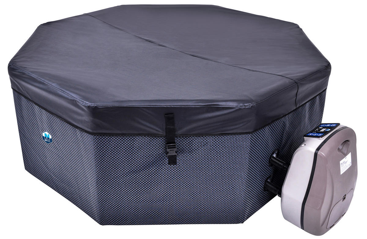 WHIRLPOOL NETSPA OCTOPUS  SP-OCT165B 193/73 cm  - Schwarz, Basics, Kunststoff/Metall (193/73cm) - Atrigo