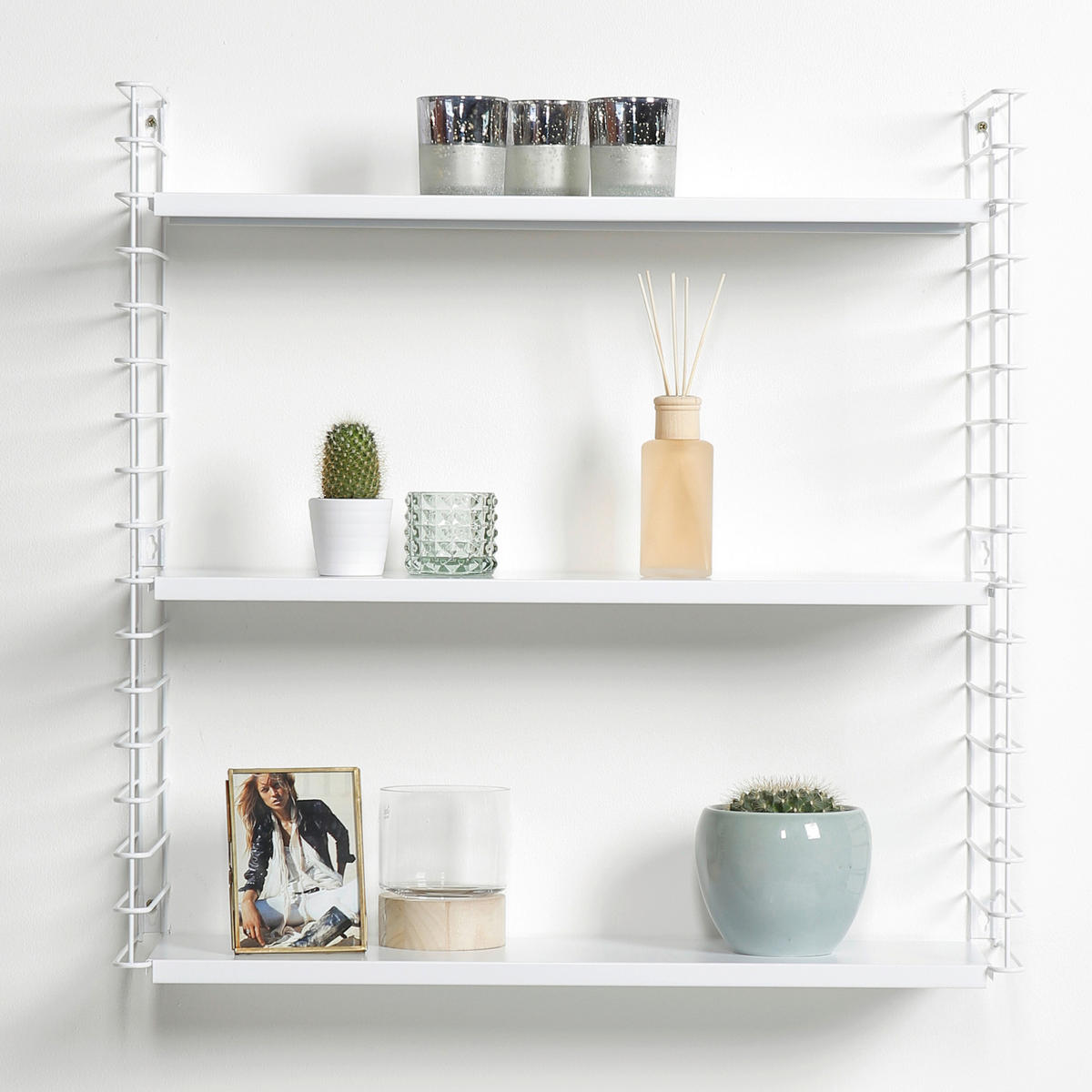 WANDREGAL Weiß  - Weiß, Basics, Metall (70/68/21cm) - Metaltex