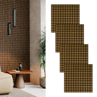 AKUSTIKPANEEL Echtholz Eiche rustikal Blockbuster 4 Stück  - Eichefarben/Dunkelbraun, Basics, Holz/Holzwerkstoff (61/61/0.08cm) - Novel