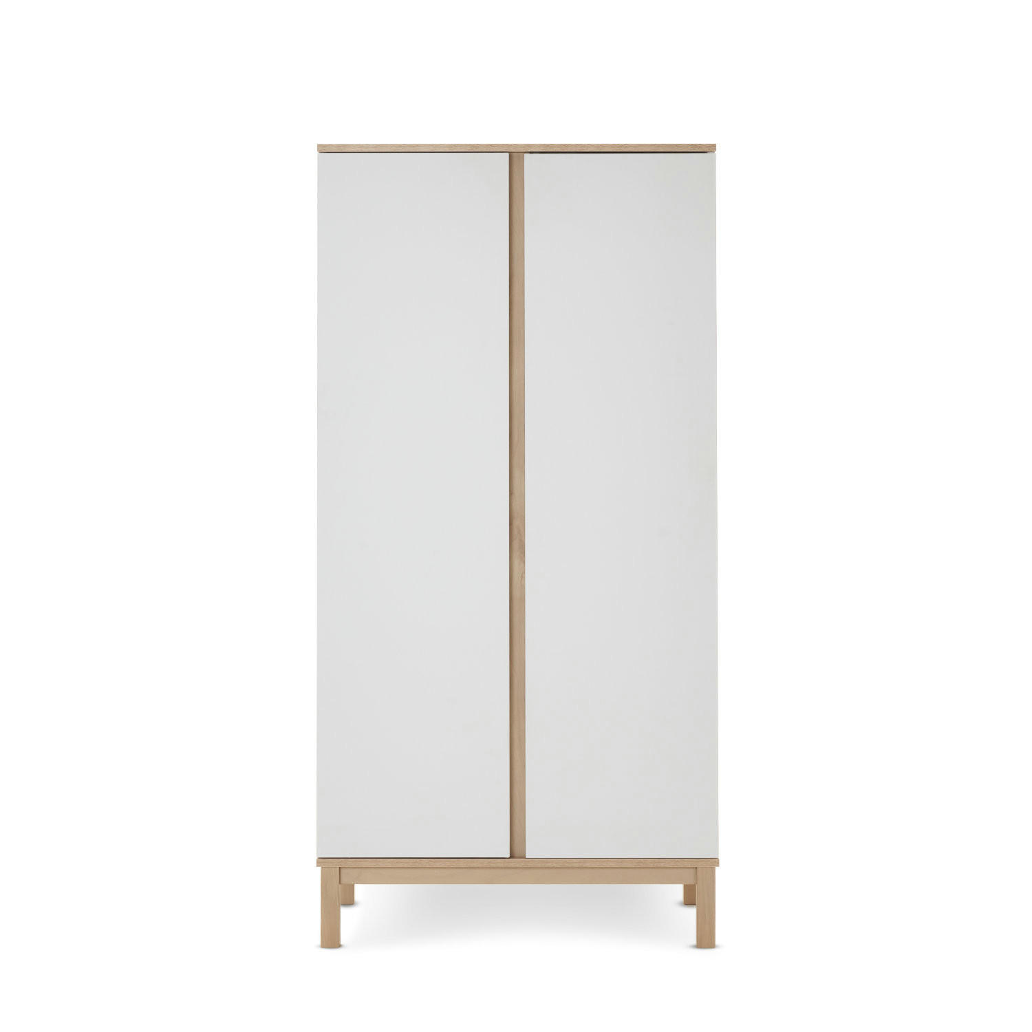 BABYKLEIDERSCHRANK Astrid  - Eschefarben/Weiß, Basics, Holz/Holzwerkstoff (90/180/50cm)