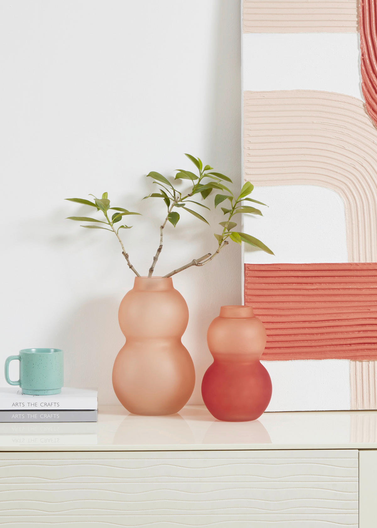 VASE  - Pink, LIFESTYLE, Glas (17/28cm)