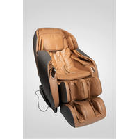 MASSAGESESSEL  mit Braun, Grau Relaxfunktion, Sitzheizung, Netzbetrieb, Massagefunktion, Herz-Waage-Funktion, abwischbar, ausziehbare Fußstütze, Rückenlehne in S-Form  - Braun/Grau, Basics, Kunststoff/Textil (76/113/155-168cm) - iRest