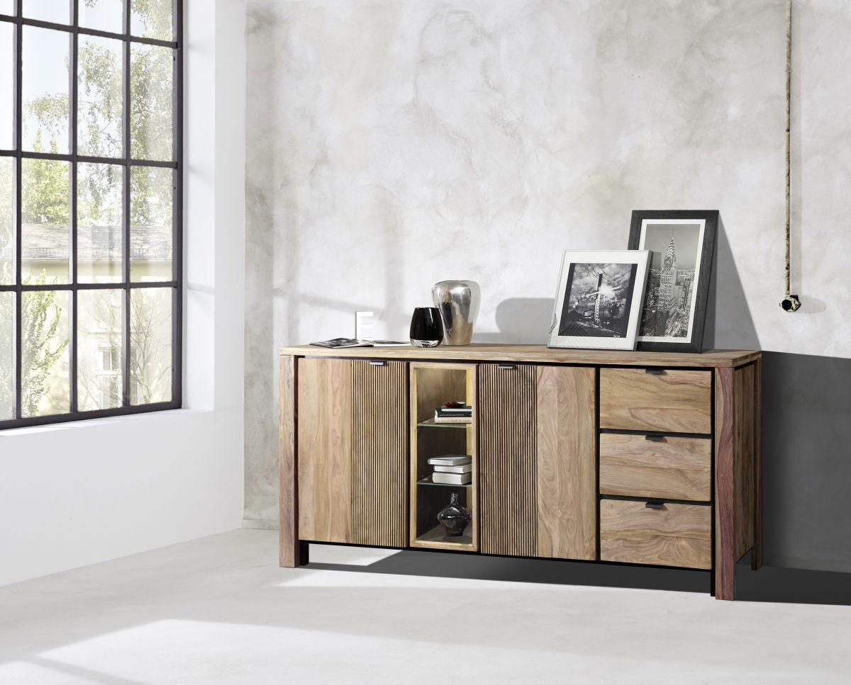 KOMMODE in 200/85/40 cm Naturfarben Glas - Einrichtungsbeispiel