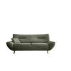 3-SITZER-SOFA in Chenille Dunkelgrün  - Wildeiche/Dunkelgrün, Modern, Holz/Textil (205/81/90cm) - MID.YOU