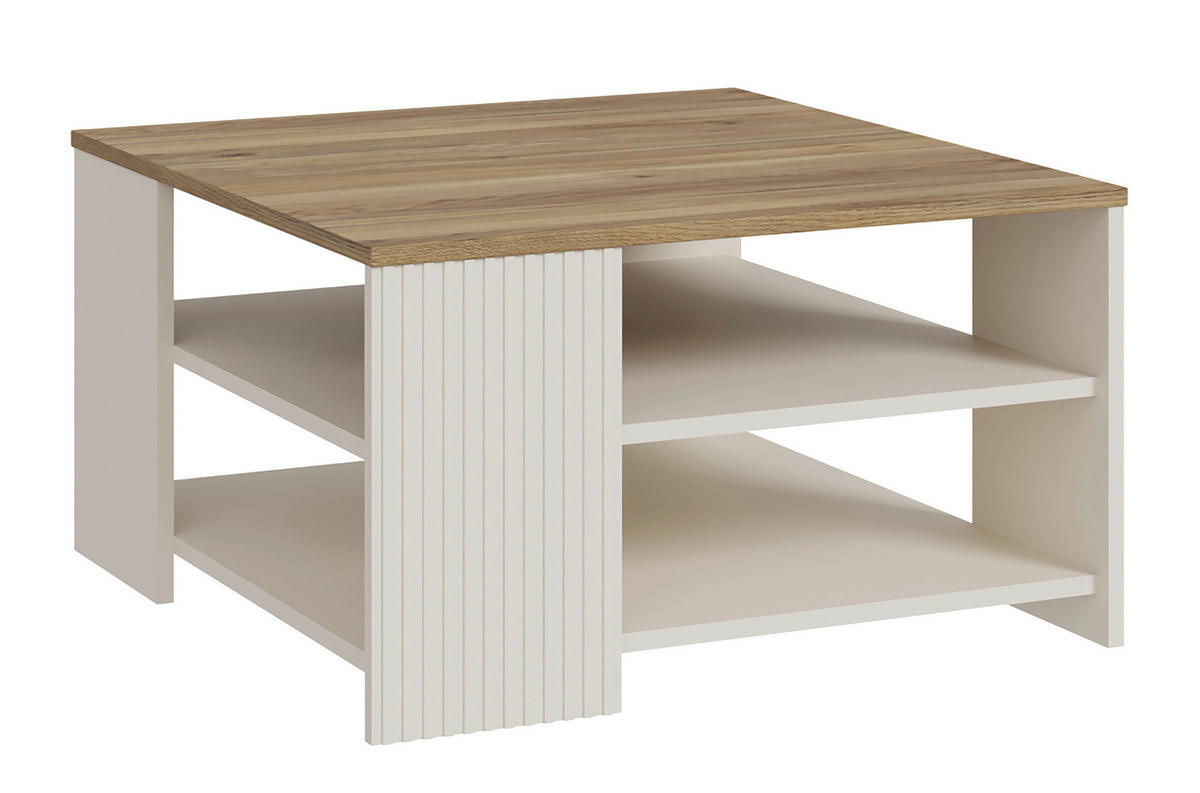 KONFERENČNÍ STOLEK, pískové barvy, kompozitní dřevo, 80/45/80 cm - pískové barvy, Design, kompozitní dřevo (80/45/80cm) - Hom`in
