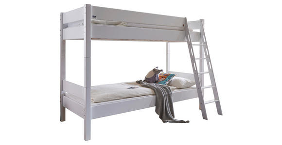 ETAGENBETT 90/200 cm Weiß - Weiß, KONVENTIONELL, Holz (90/200cm) - Carryhome