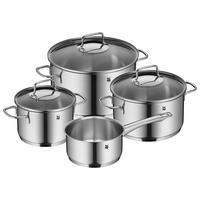 KOCHTOPFSET 4-teilig  - Edelstahlfarben, Design, Glas/Metall - WMF