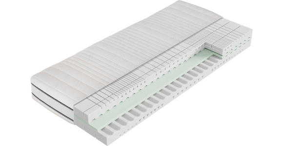 KALTSCHAUMMATRATZE Dream Deluxe 3D Pure 90/200 cm Höhe ca. 22 cm  - Weiß, Basics, Textil (90/200cm) - Dieter Knoll