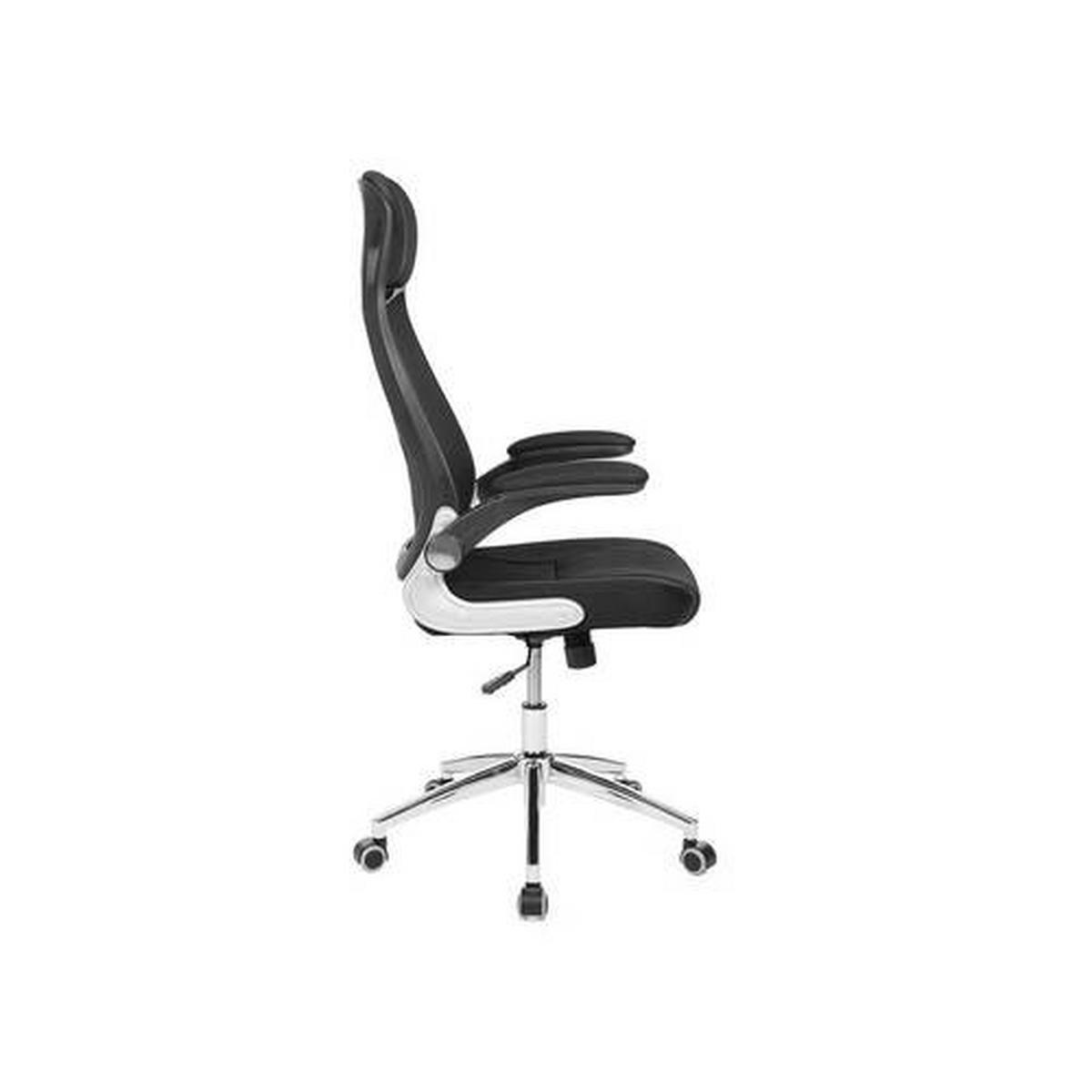 OTOČNÁ ŽIDLE, síťovina, černá, barvy stříbra - černá/barvy stříbra, Basics, kov/textil (64/126,5/55cm) - Boxxx