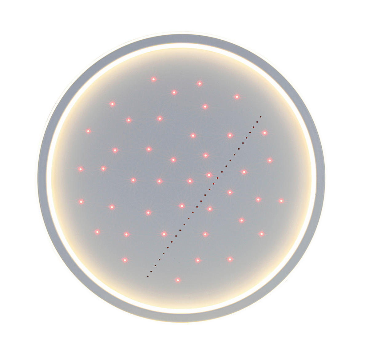 LED-DECKENLEUCHTE Kettering 45/5,5 cm   - Weiß, Trend, Kunststoff/Metall (45/5,5cm) - Novel