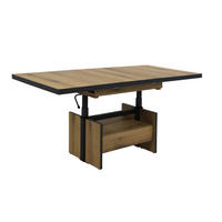 COUCHTISCH 70/110-150/54-73 cm rechteckig Anthrazit, Eichefarben  - Eichefarben/Anthrazit, Design, Holzwerkstoff (70/110-150/54-73cm) - Livetastic