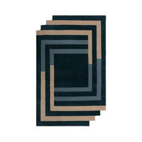 WOLLTEPPICH 150/240 cm LABYRINTH SHAPED Blau  - Blau, Trend, Textil (150/240cm) - Xora