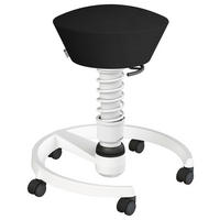 BÜROHOCKER   Schwarz, Weiss  - Weiss/Schwarz, Basics, Kunststoff/Textil (55/45,66/55cm) - Aeris